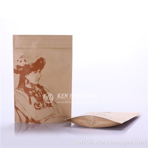High Quality Stand up Zipper Kraft Paper Bags for Dried Fruit with Low Price